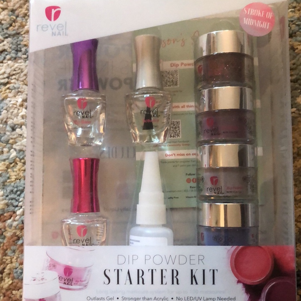 Revel Nail - Dip Powder Starter Kit (Stroke of Midnight)